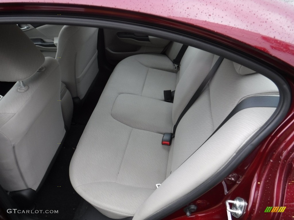 2013 Civic LX Sedan - Crimson Red Pearl / Beige photo #21