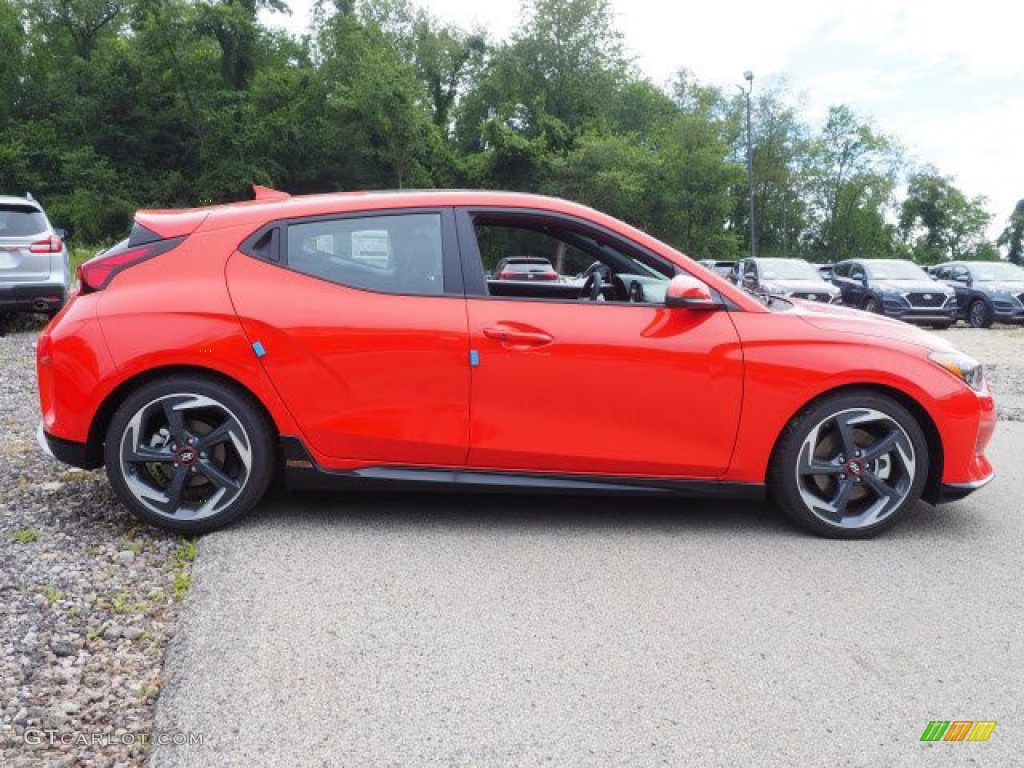 Sunset Orange 2020 Hyundai Veloster Turbo Exterior Photo #135934135