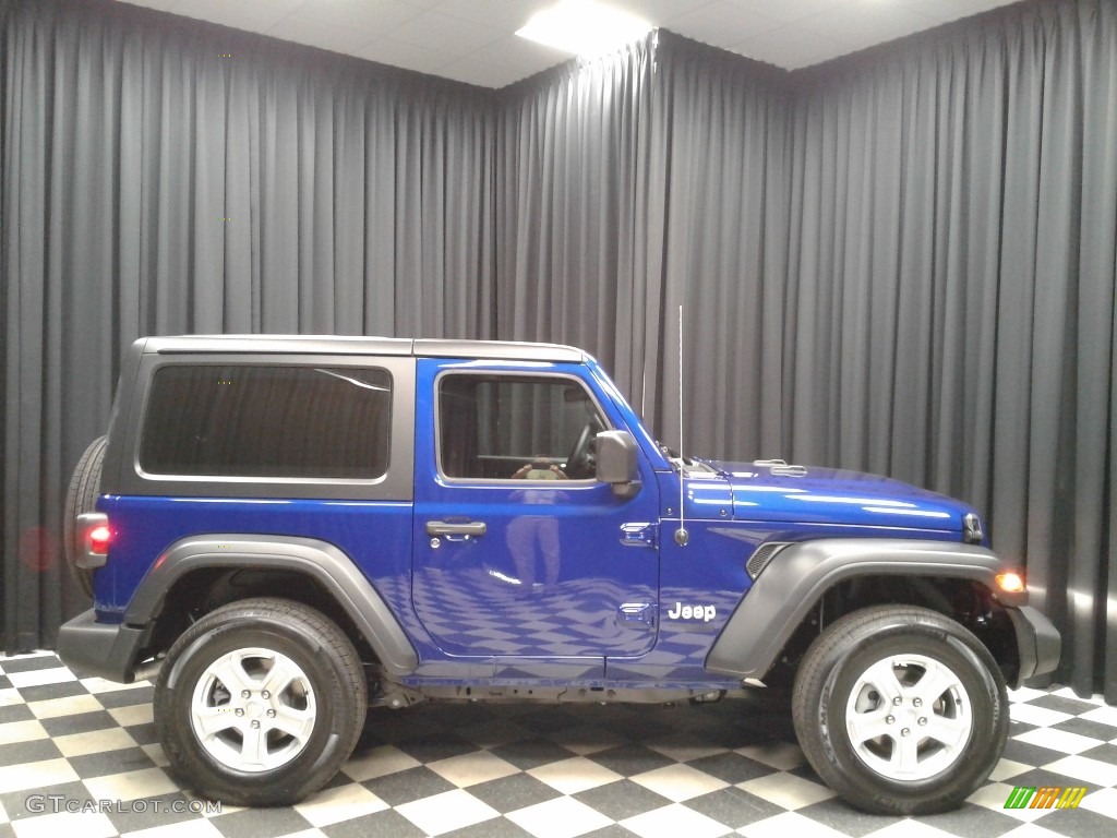 Ocean Blue Metallic 2020 Jeep Wrangler Sport 4x4 Exterior Photo #135934804