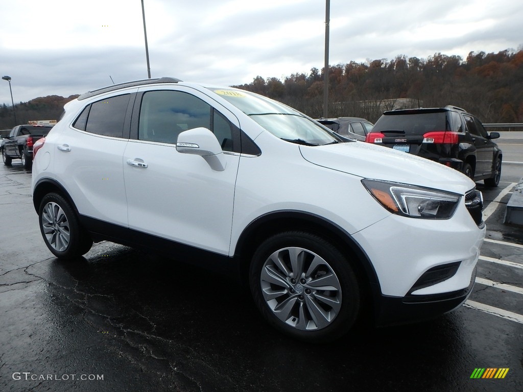 Summit White 2018 Buick Encore Preferred Exterior Photo #135937516