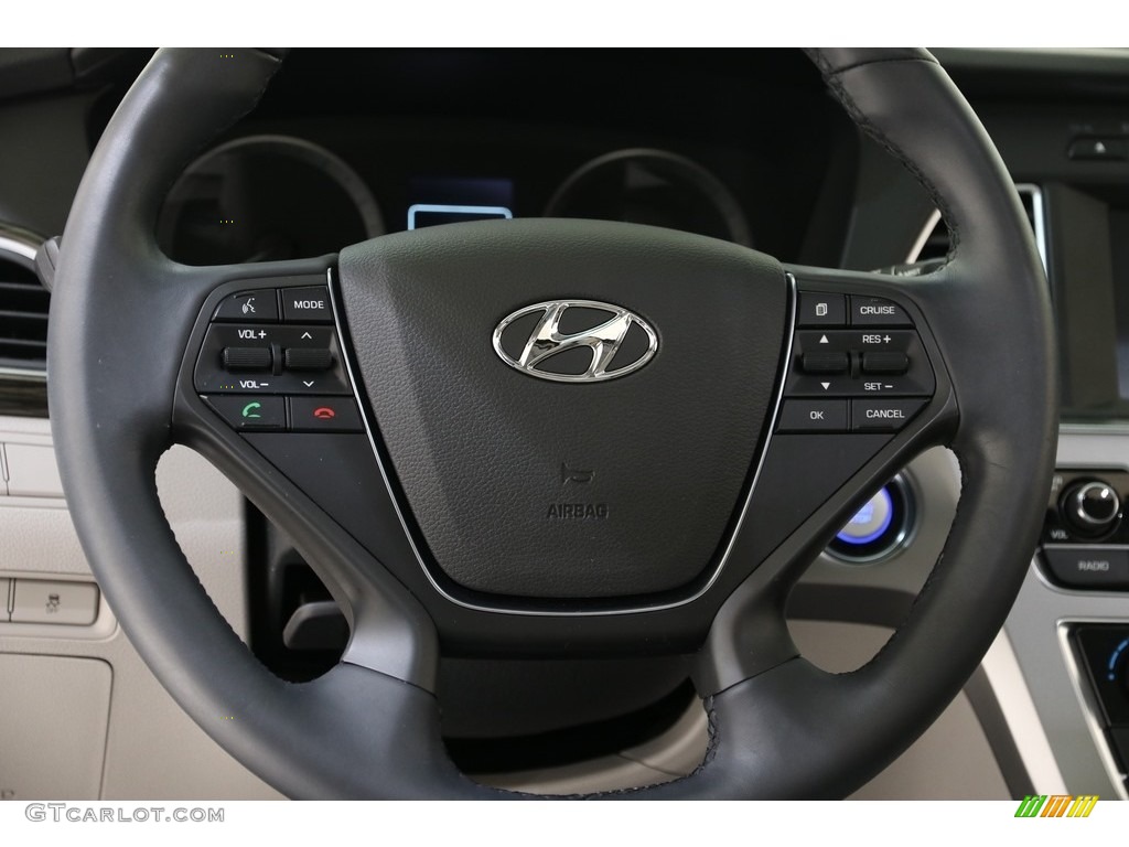 2017 Sonata Limited - Shale Gray Metallic / Gray photo #7