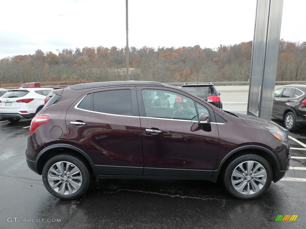 2018 Encore Preferred AWD - Black Cherry Metallic / Ebony photo #5