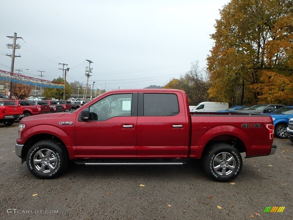 2019 F150 XLT SuperCrew 4x4 - Ruby Red / Earth Gray photo #5