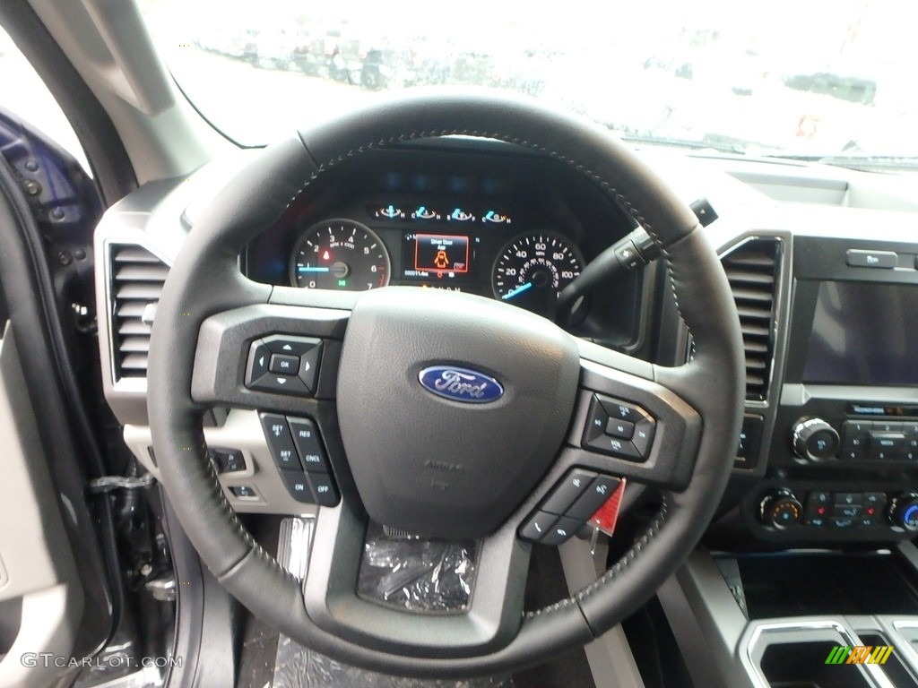 2020 Ford F150 XLT SuperCrew 4x4 Medium Earth Gray Steering Wheel Photo #135940096