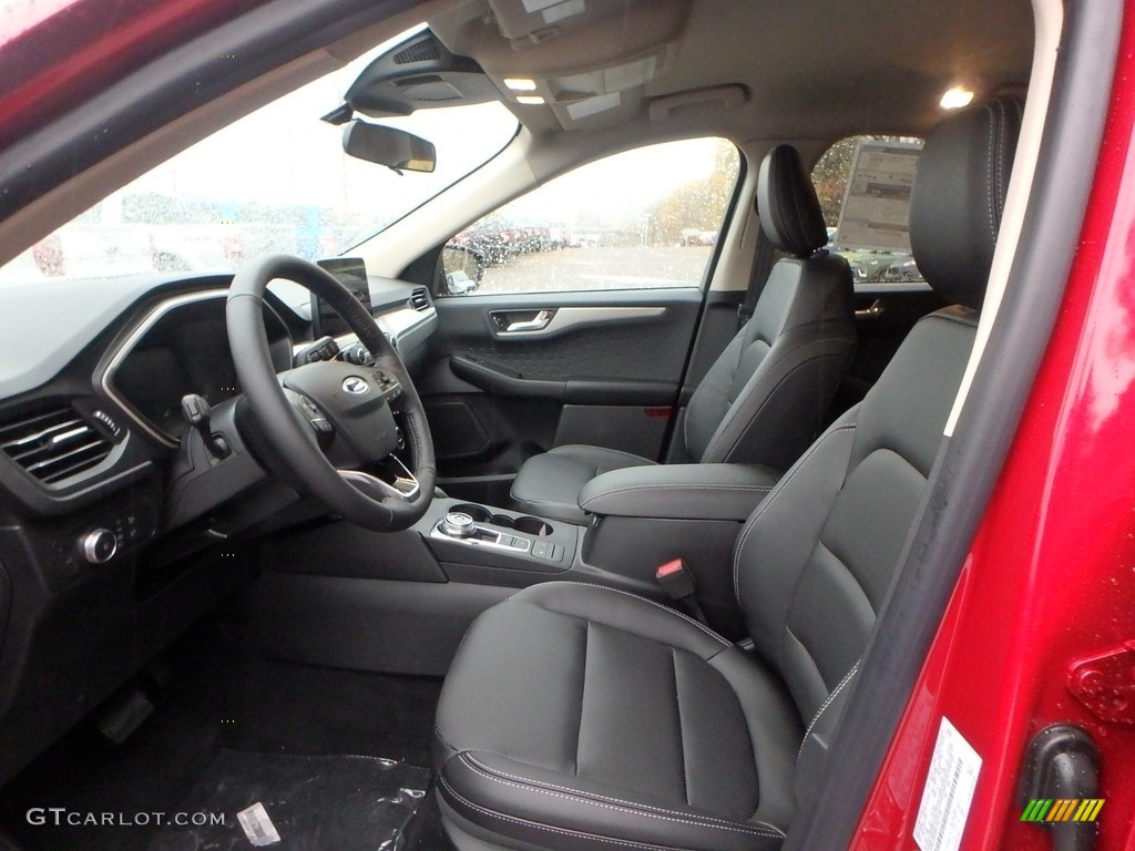 Ebony Black Interior 2020 Ford Escape SEL 4WD Photo #135941113