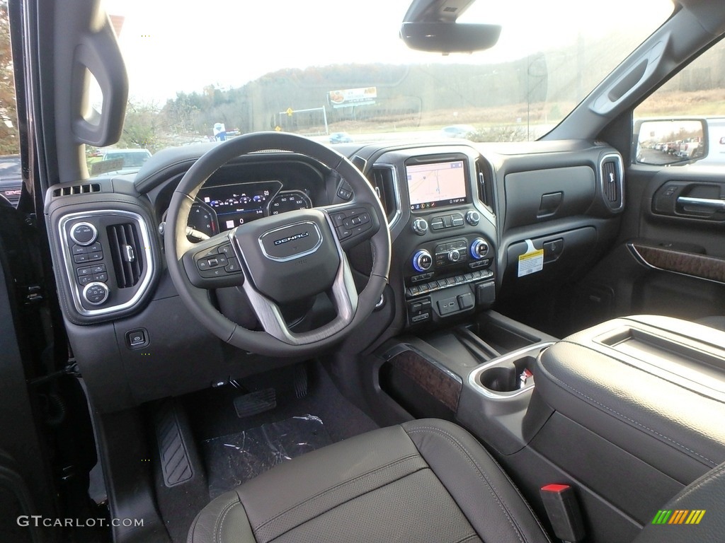 Jet Black Interior 2020 GMC Sierra 1500 Denali Crew Cab 4WD Photo #135941476