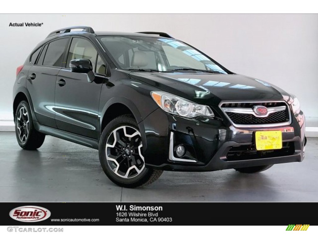 2016 Crosstrek 2.0i Limited - Crystal Black Silica / Ivory photo #1