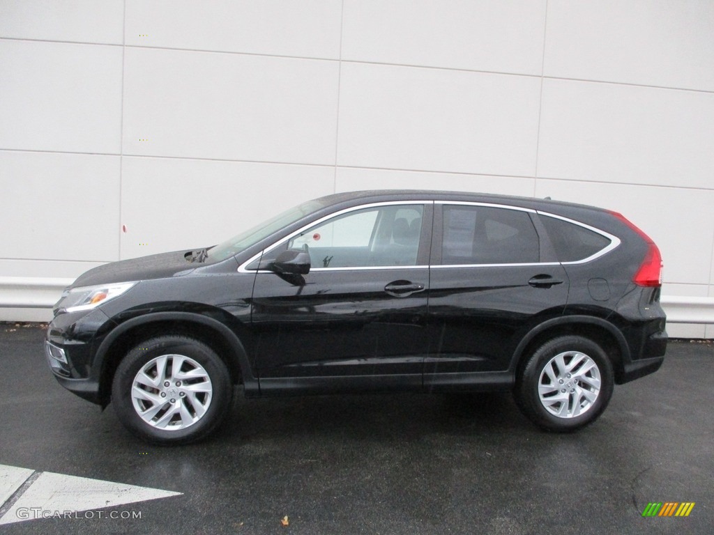2016 CR-V EX AWD - Crystal Black Pearl / Black photo #2