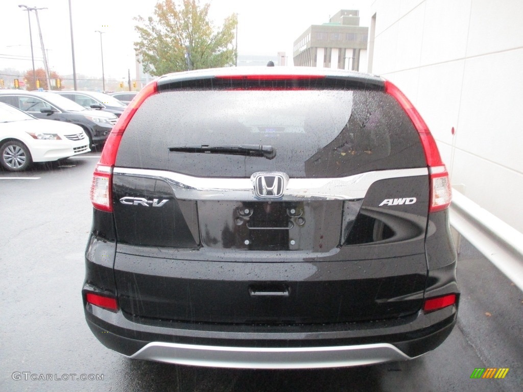 2016 CR-V EX AWD - Crystal Black Pearl / Black photo #4