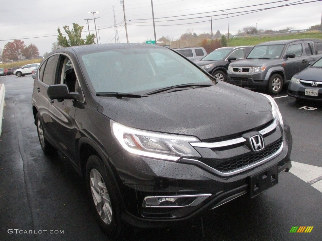 2016 CR-V EX AWD - Crystal Black Pearl / Black photo #7