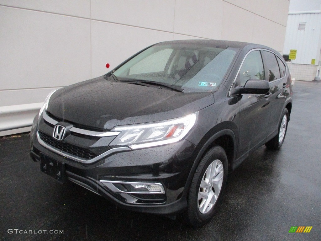 2016 CR-V EX AWD - Crystal Black Pearl / Black photo #9