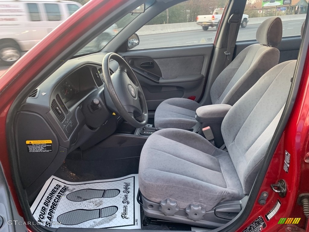 2006 Elantra GLS Sedan - Electric Red / Gray photo #9