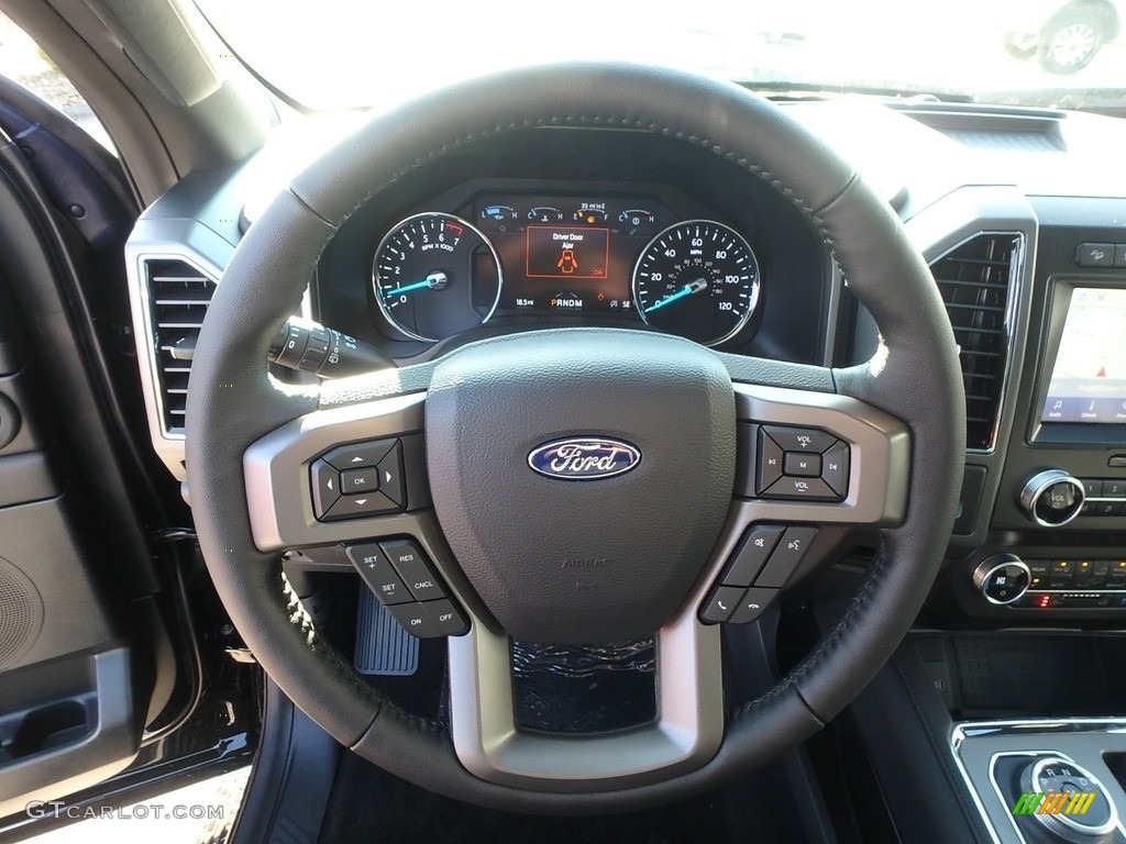2020 Ford Expedition XLT 4x4 Ebony Steering Wheel Photo #135944838