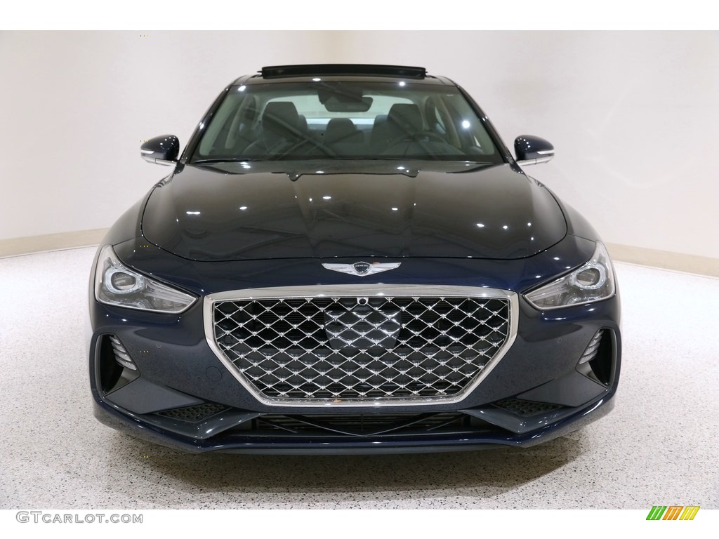 2019 Genesis G70 AWD - Adriatic Blue / Black photo #2