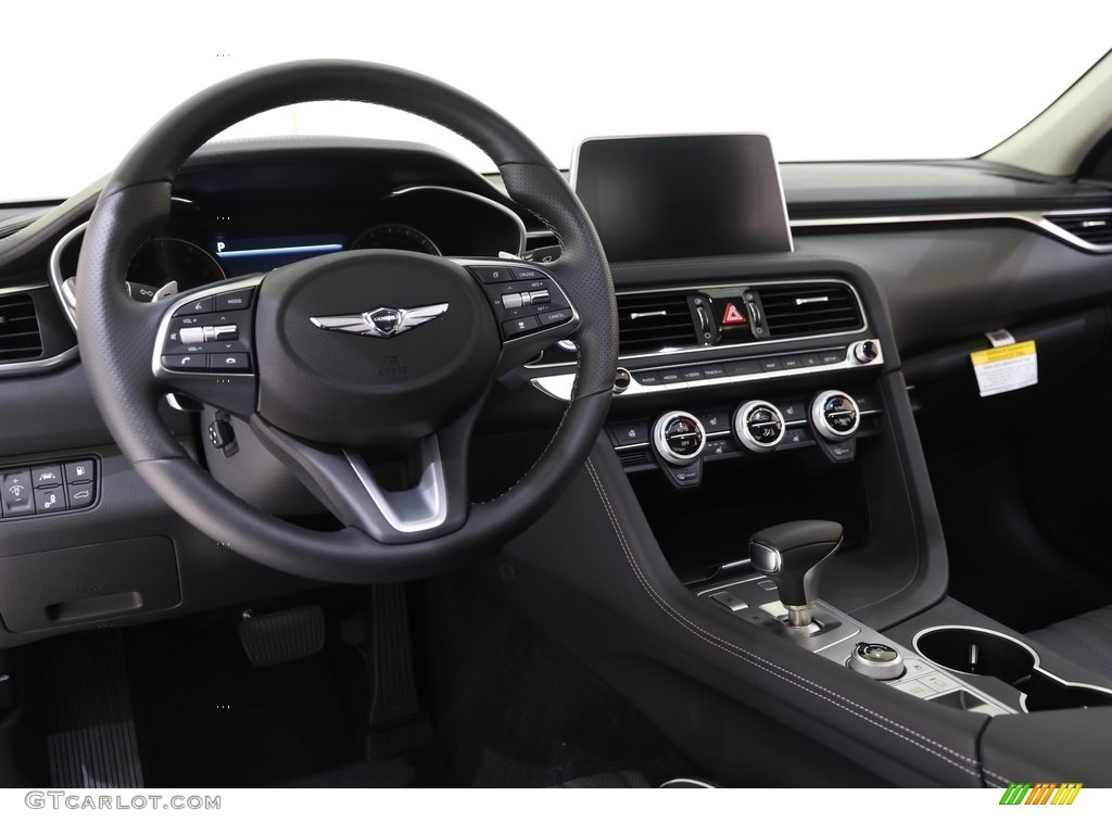 2019 Hyundai Genesis G70 AWD Black Dashboard Photo #135946578