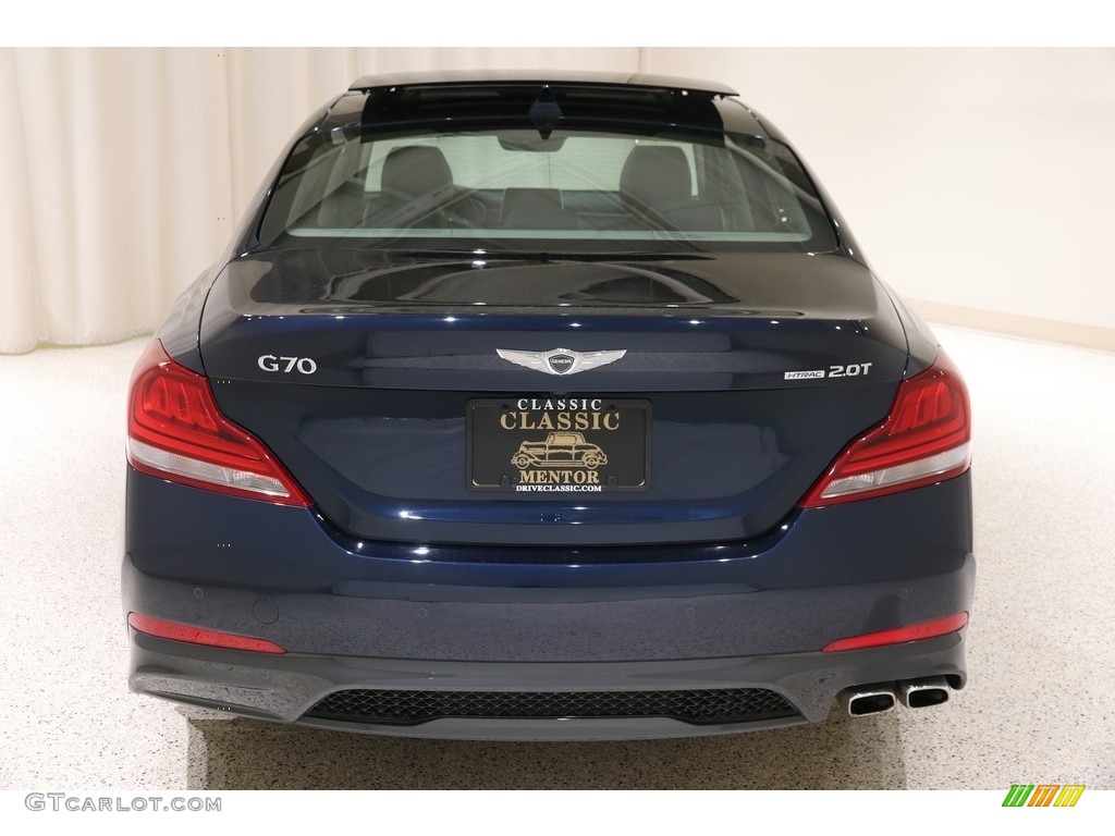 2019 Genesis G70 AWD - Adriatic Blue / Black photo #27