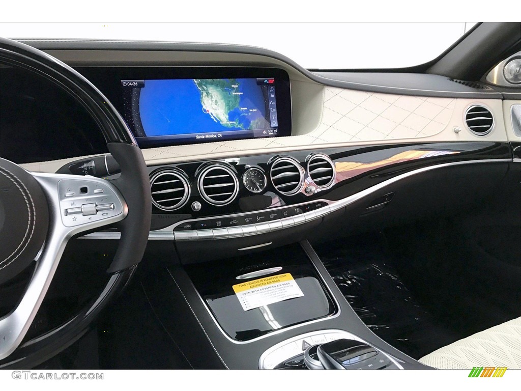 2020 Mercedes-Benz S Maybach S560 4Matic Porcelain/Black Dashboard Photo #135948057