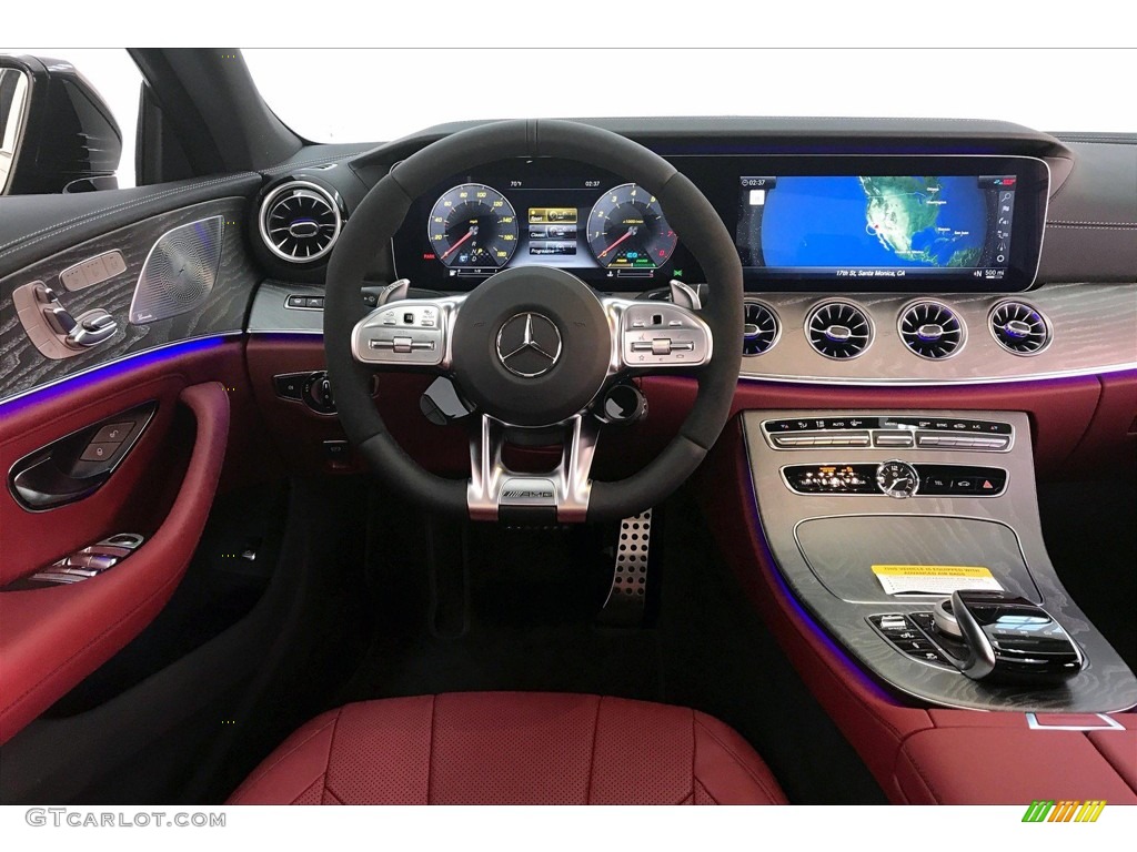 2020 Mercedes-Benz CLS AMG 53 4Matic Coupe Bengal Red/Black Dashboard Photo #135949074