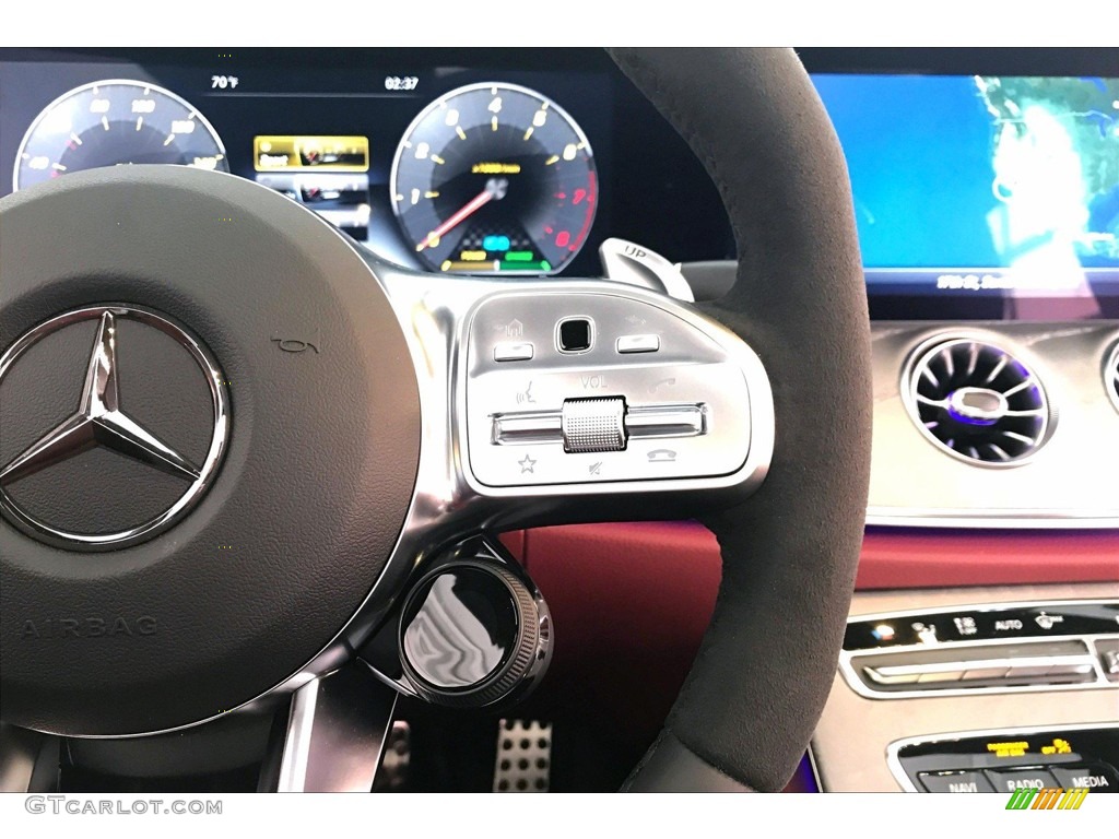 2020 Mercedes-Benz CLS AMG 53 4Matic Coupe Bengal Red/Black Steering Wheel Photo #135949629