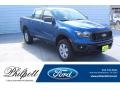 2019 Lightning Blue Metallic Ford Ranger STX SuperCrew 4x4  photo #1