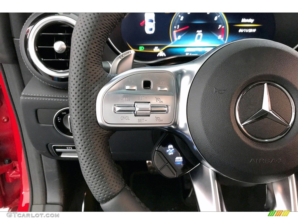 2020 Mercedes-Benz AMG GT Coupe Black Steering Wheel Photo #135953769