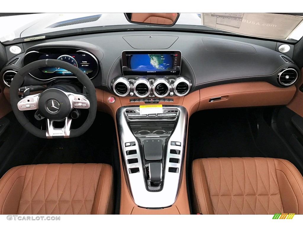 2020 Mercedes-Benz AMG GT C Coupe Saddle Brown Dashboard Photo #135954657