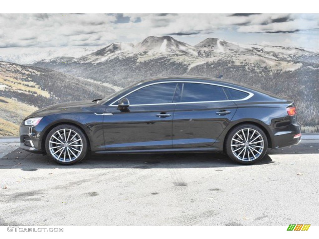 Mythos Black Metallic 2018 Audi A5 Premium Plus quattro Coupe Exterior Photo #135954909