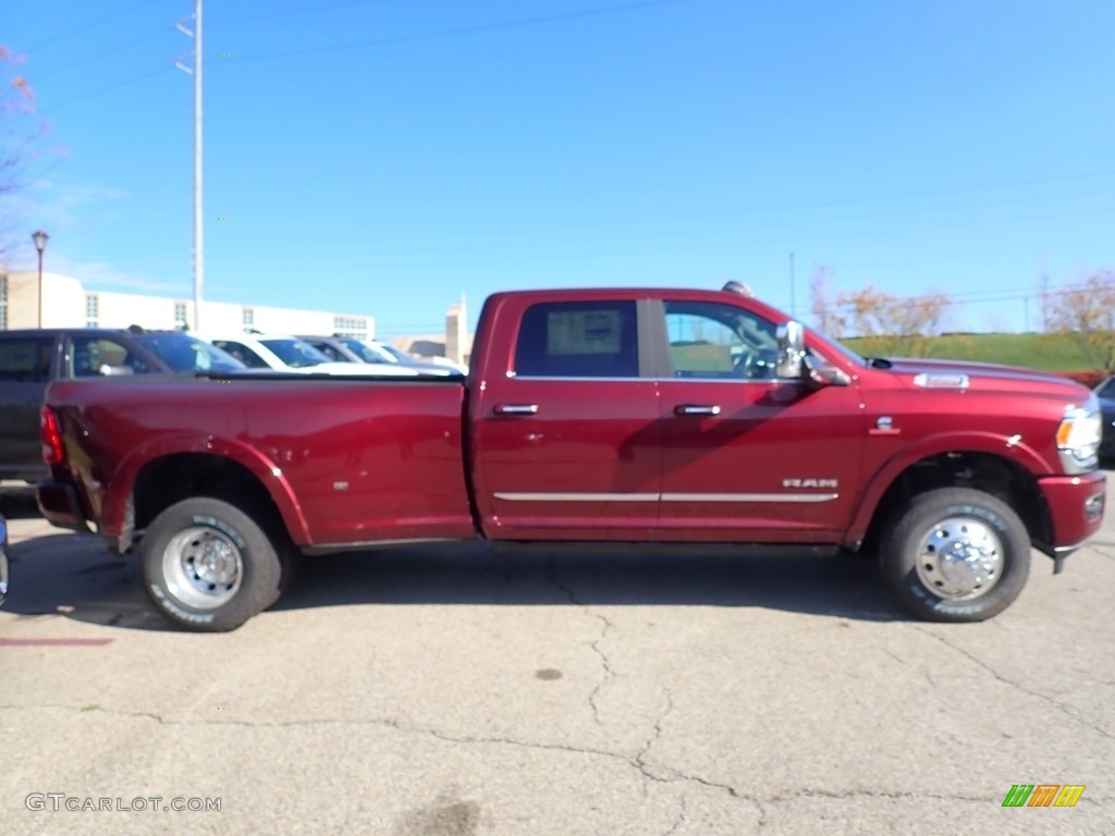 2019 3500 Limited Crew Cab 4x4 - Delmonico Red Pearl / Black photo #6