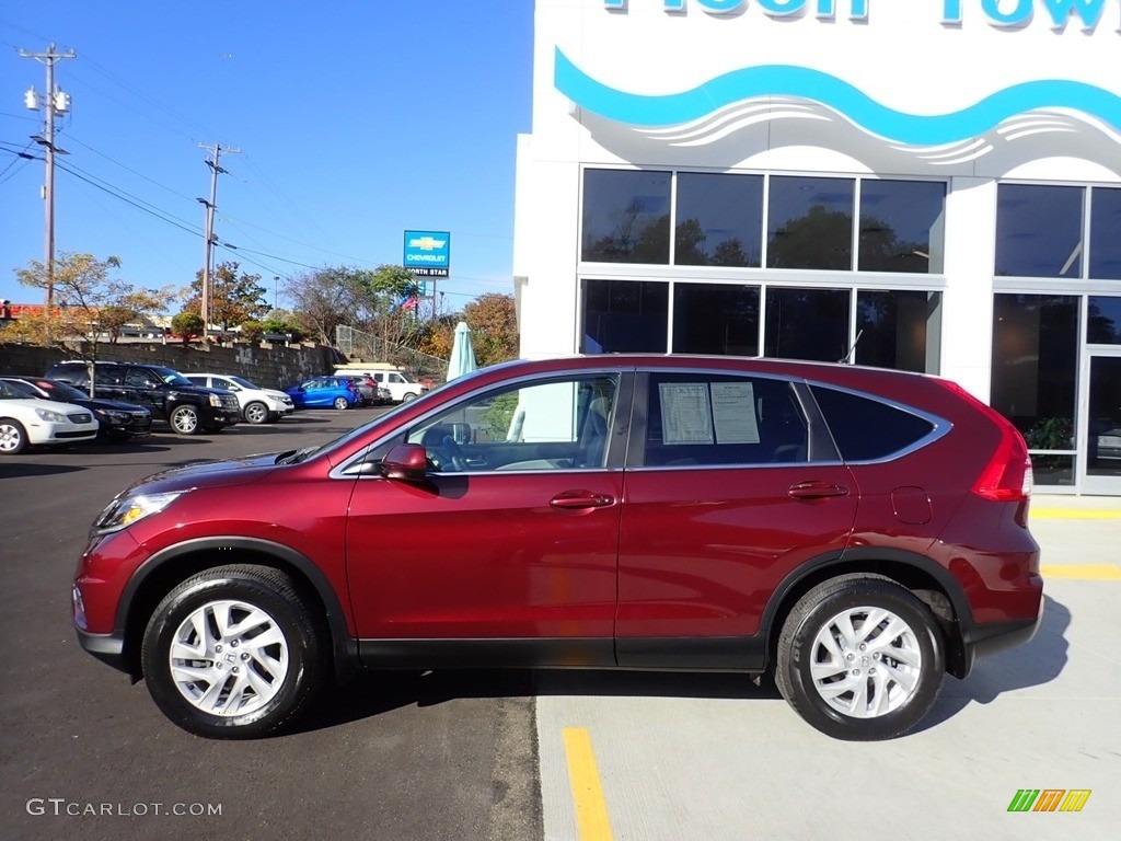 2016 CR-V EX AWD - Basque Red Pearl II / Black photo #2