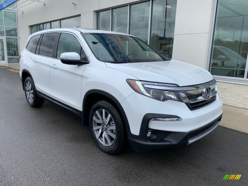 Platinum White Pearl 2020 Honda Pilot EX-L AWD Exterior Photo #135959727