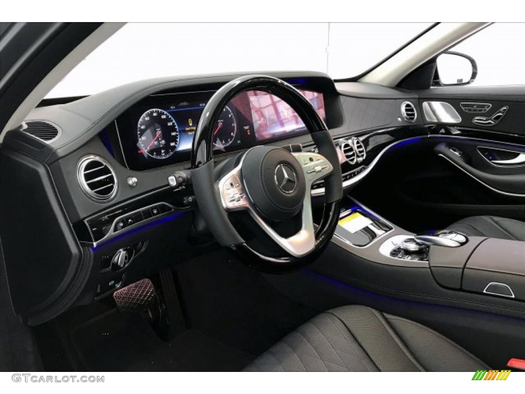 Black Interior 2020 Mercedes-Benz S 560 Sedan Photo #135961666