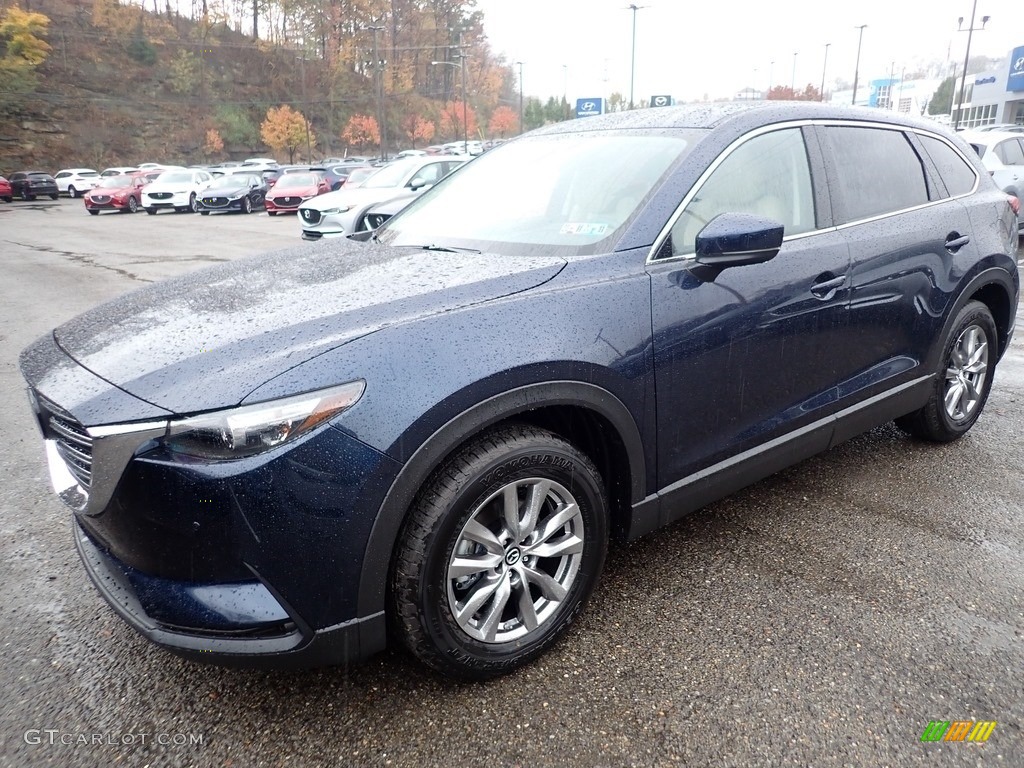 2019 CX-9 Touring AWD - Deep Crystal Blue Mica / Sand photo #5