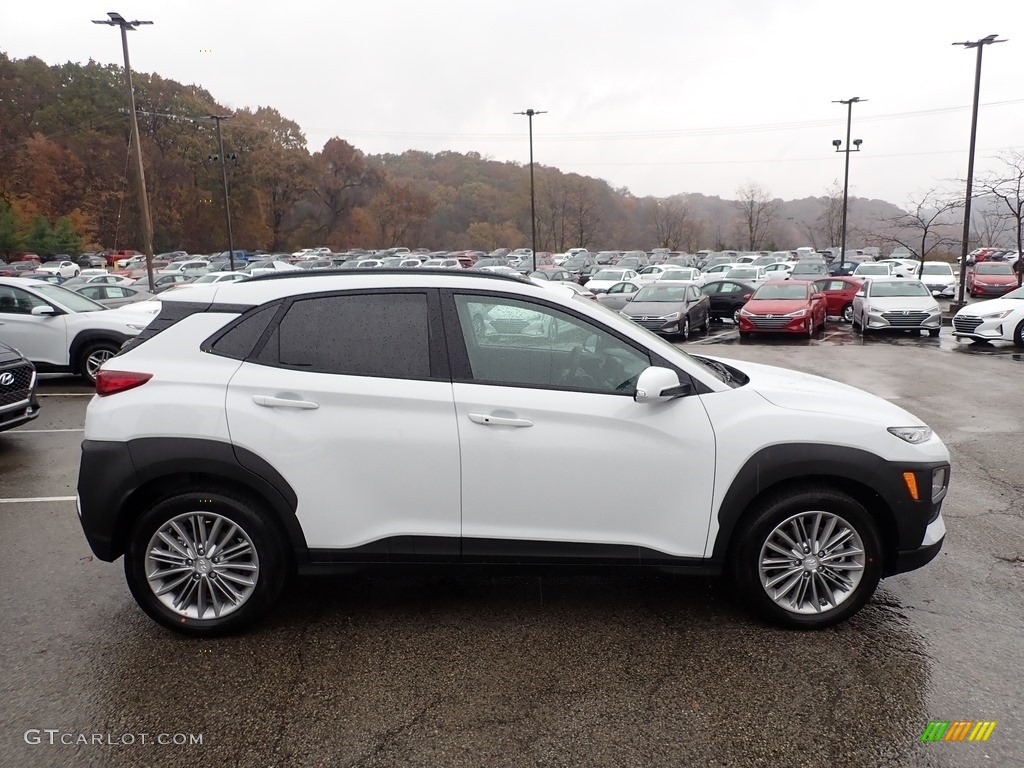 Chalk White 2020 Hyundai Kona SEL AWD Exterior Photo #135966061