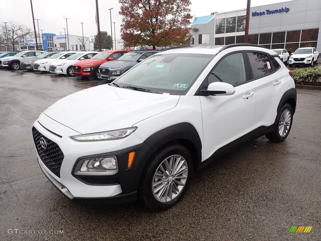 Chalk White 2020 Hyundai Kona SEL AWD Exterior Photo #135966178