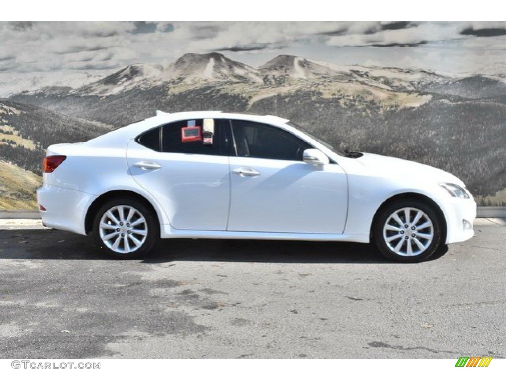 2010 IS 250 AWD - Starfire White Pearl / Ecru Beige photo #2