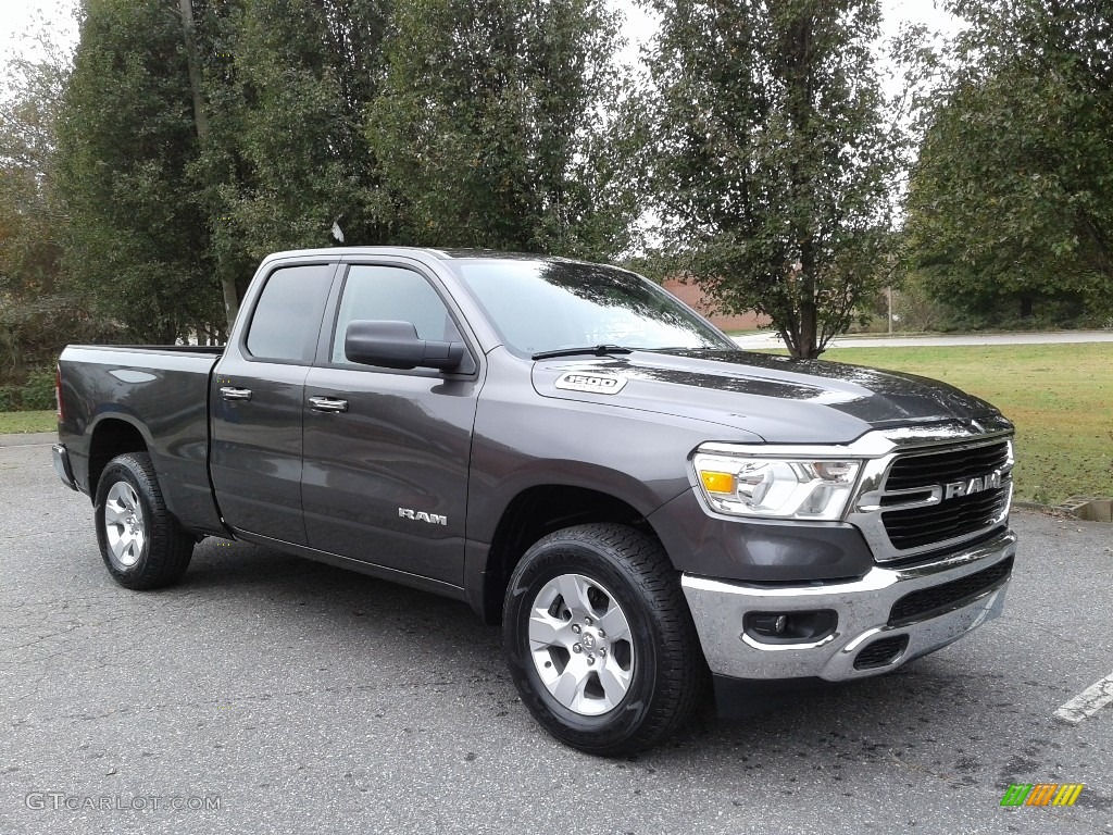 2020 1500 Big Horn Quad Cab 4x4 - Granite Crystal Metallic / Black/Diesel Gray photo #4