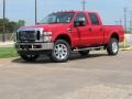 2008 Bright Red Ford F350 Super Duty Lariat Crew Cab 4x4  photo #1