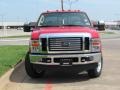 2008 Bright Red Ford F350 Super Duty Lariat Crew Cab 4x4  photo #7