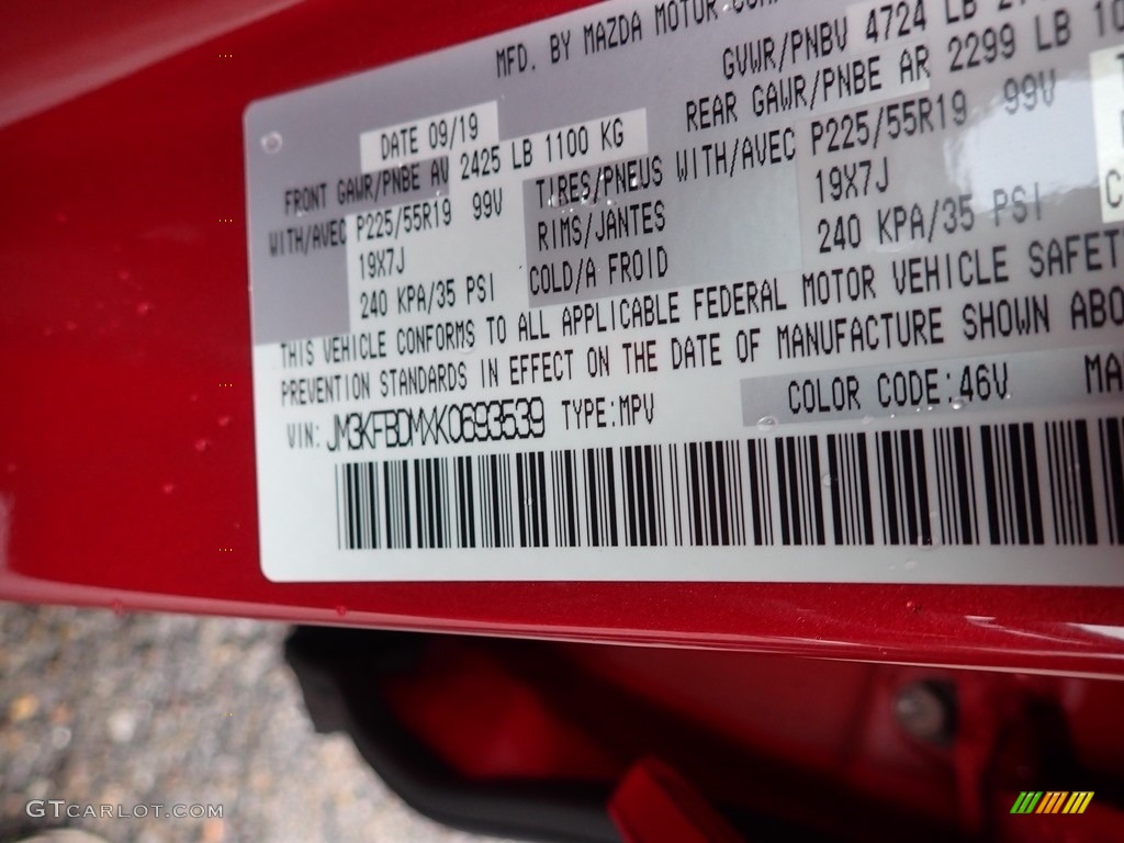 2019 CX-5 Grand Touring AWD - Soul Red Crystal Metallic / Black photo #12