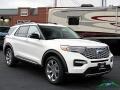 2020 Star White Metallic Tri-Coat Ford Explorer Platinum 4WD  photo #7