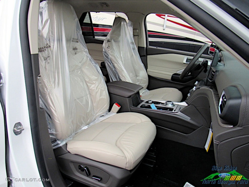 2020 Explorer Platinum 4WD - Star White Metallic Tri-Coat / Sandstone photo #11
