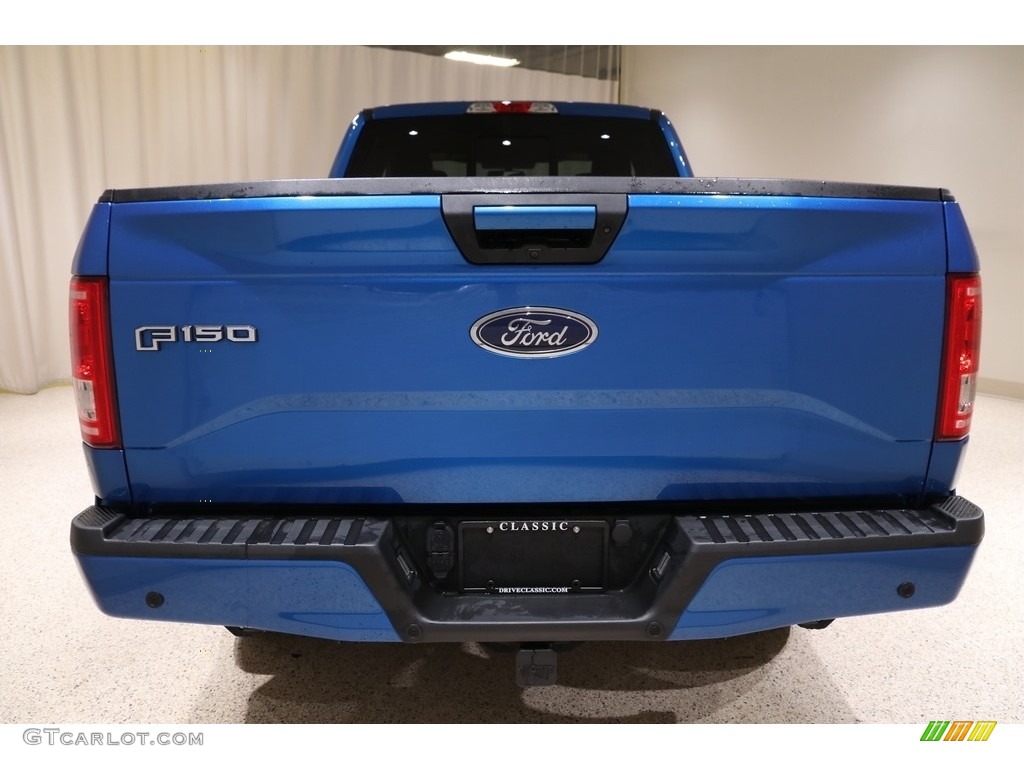 2016 F150 XLT SuperCab 4x4 - Blue Flame / Black photo #19