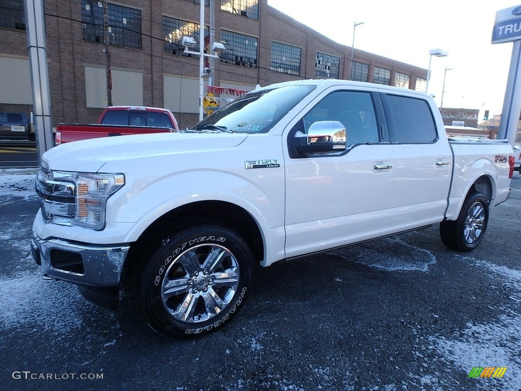 2018 F150 Lariat SuperCrew 4x4 - White Platinum / Black photo #6