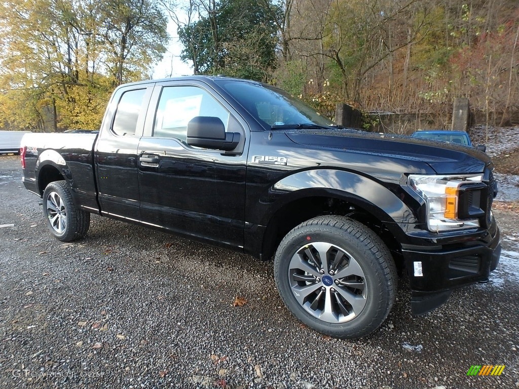 2019 F150 STX SuperCab 4x4 - Agate Black / Black photo #8