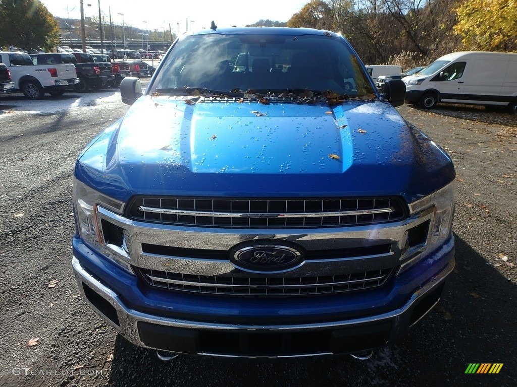 2019 F150 XLT SuperCrew 4x4 - Velocity Blue / Earth Gray photo #7