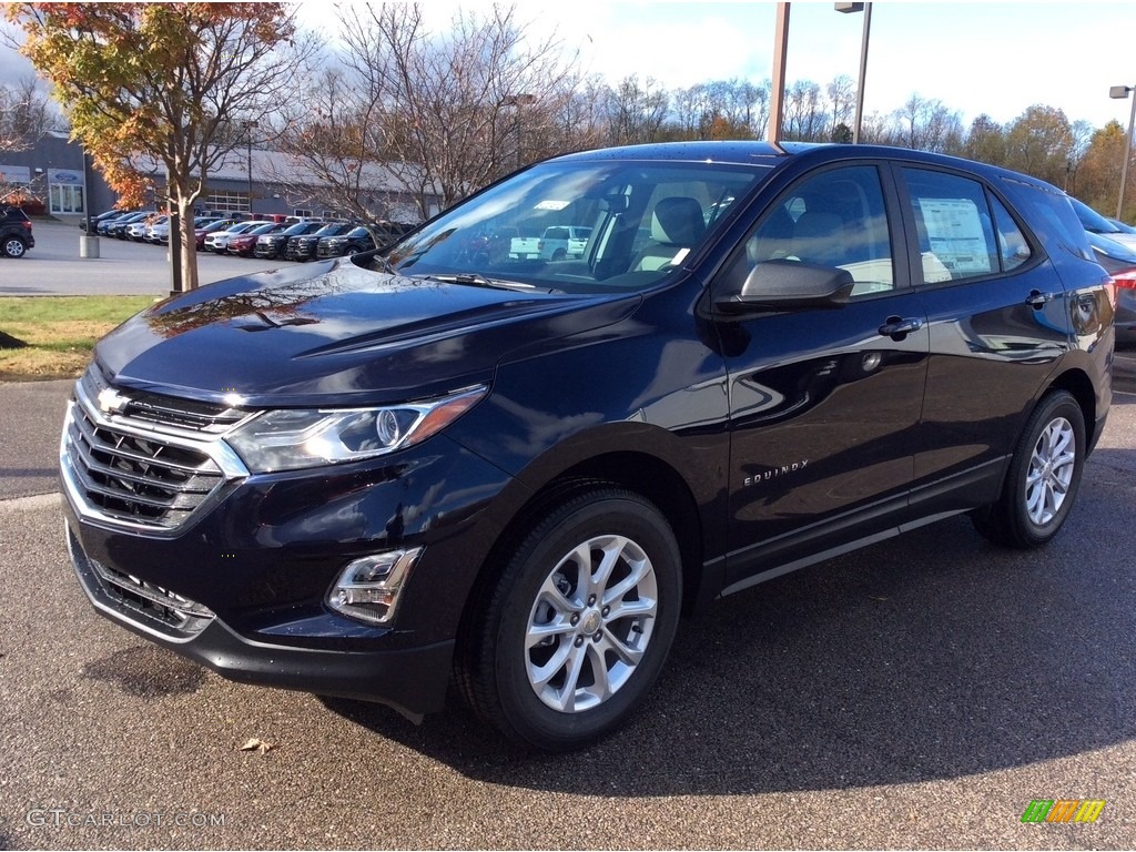 2020 Equinox LS AWD - Midnight Blue Metallic / Ash Gray photo #5