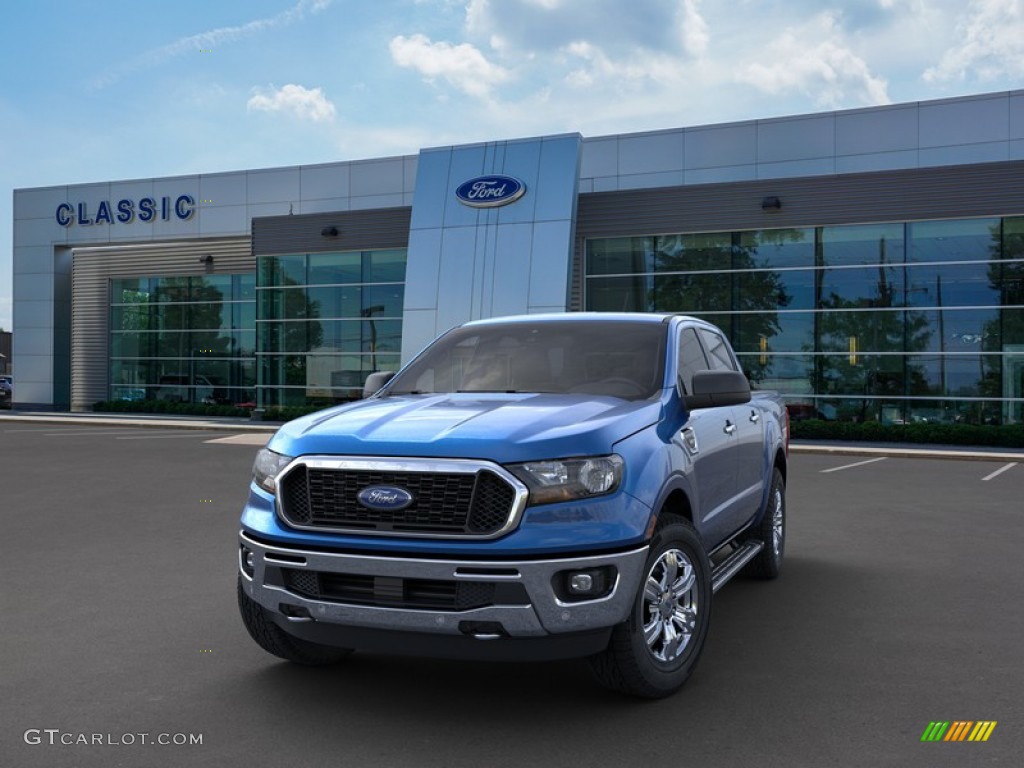 2019 Ranger XLT SuperCrew 4x4 - Lightning Blue Metallic / Medium Stone photo #2