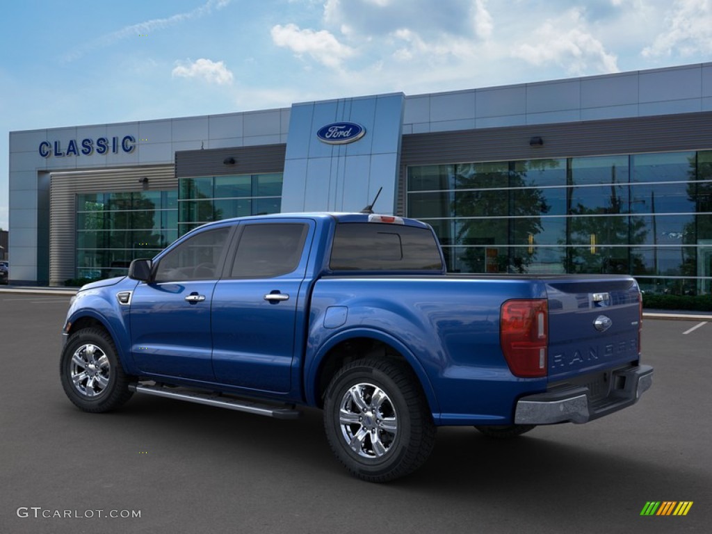 2019 Ranger XLT SuperCrew 4x4 - Lightning Blue Metallic / Medium Stone photo #4