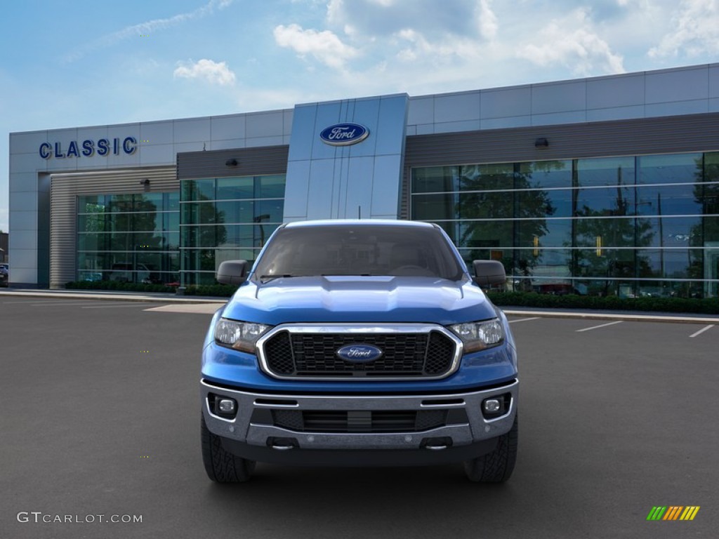 2019 Ranger XLT SuperCrew 4x4 - Lightning Blue Metallic / Medium Stone photo #6