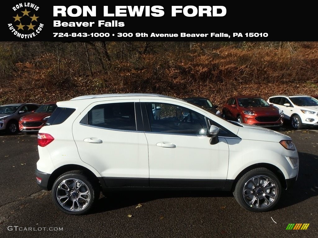 2020 EcoSport Titanium 4WD - White Platinum Metallic / Ebony Black photo #1